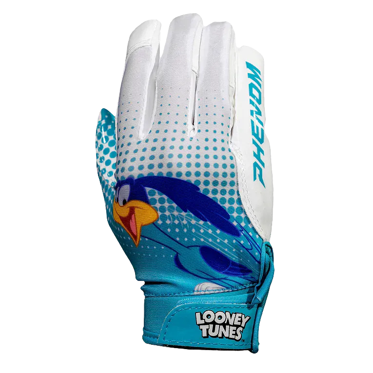 Looney Tunes Football Gloves - Road Runner - VPS4 by Phenom Elite